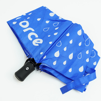 Parapluie de voyage compact moderne à 3 plis entièrement automatique en pongé 190T coupe-vent à 8 baleines, prix usine, avec logo personnalisé, cadeaux d'affaires