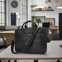Vente en gros de porte-documents pour ordinateur portable en cuir véritable de 15.6 pouces sac à main d'ordinateur personnalisé de style vintage pour les affaires de bureau