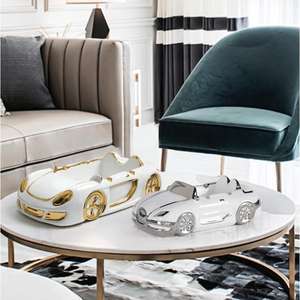 Personnalité Voiture Forme Fumée En Céramique Cendrier Cadeaux Placage Cendrier Personnalisé Pour <span class=keywords><strong>La</strong></span> Décoration Intérieure - Product Image 3