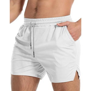 Shorts de sport pour hommes, respirants, légers, en polyester, shorts de course à pied, bermuda, taille XXS, logos brodés, tissés en 3D - Product Image 1