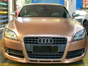 Pegatina de envoltura de coche de oro rosa de Metal puro de alta calidad, película de envoltura de vinilo que cambia de <span class=keywords><strong>Color</strong></span> para garantía de carrocería de coche 5 años - Product Image 2