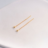 Élégantes Boucles d'Oreilles Pendantes en Argent Sterling S925, Bijoux Fins, 3 Longueurs, Mignonnes pour Femmes, Vente en Gros, Bijoux Pendientes