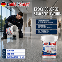 Peinture de sol liquide autolissante époxy couleur sable, écologique, imitation marbre, revêtement béton, imperméable et résistant à l'usure