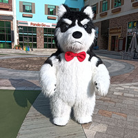 Mashable oso Tigre Husky conejo disfraz inflable gigante Panda Polar fresa oso peludo monstruo mascota promociones Polyfoam