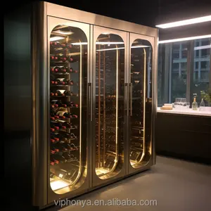 Garrafa de vinho elétrico refrigerador subterrâneo adega luxo vinho chiller