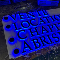 Enseigne lumineuse personnalisée en acier inoxydable pour parking, centre commercial, bureau, bâtiment, signalétique directionnelle illuminée, OEM