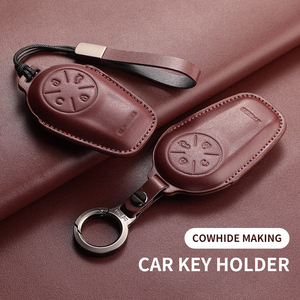 Funda de Cuero para Llaves de Coche con Cobertura Total, Compatible con Exeed Sterra ET y ES, Llavero de Alta Calidad para Hombre y Mujer - Product Image 5