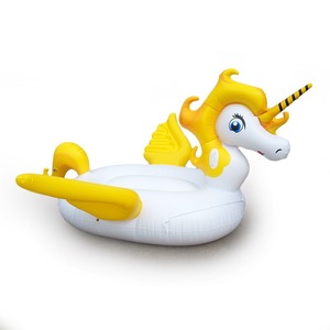 B01 vàng đôi Inflatable núi PVC Inflatable động vật thủy sinh <span class=keywords><strong>Unicorn</strong></span> núi vòng tròn bơi <span class=keywords><strong>Float</strong></span> rồng ngựa hồ bơi <span class=keywords><strong>Float</strong></span> - Product Image 2