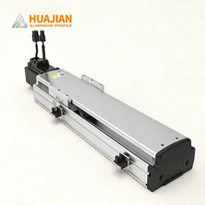 Module linéaire CNC haute vitesse à servomoteur <span class=keywords><strong>XYZ</strong></span> 3 axes, robot portique à profil <span class=keywords><strong>en</strong></span> aluminium, plateau linéaire entraîné par courroie avec chaîne de guidage - Product Image 1