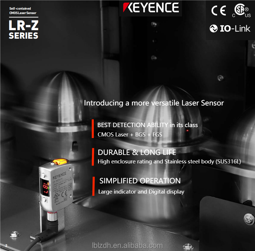 新品 オリジナル KEYENCE LR-ZB100N 自己内蔵型 CMOS レーザーセンサー