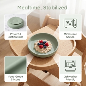 <span class=keywords><strong>Assiette</strong></span> à ventouse en silicone pour bébé de qualité alimentaire, nouvelle arrivée, vente chaude - Product Image 2