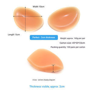 Petali per il seno in silicone triangolari invisibili con effetto push-up, per il sollevamento del seno, stile reggiseno <span class=keywords><strong>da</strong></span> donna, per costumi <span class=keywords><strong>da</strong></span> bagno, con garanzia di qualità - Product Image 4