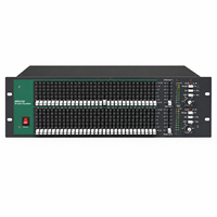 AOFO GQX3102 Ecualizador Gráfico Analógico Estéreo Profesional de Doble Canal y 31 Bandas con 1/3 de Octava para Equipos de Estudio Musical