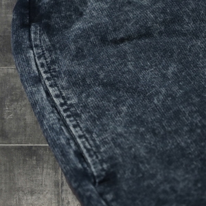Pantalones Jogger Personalizados de Algodón de Alta Calidad, Lavado Ácido, Rotos, Holgados, con Cordón, Tejidos, Estilo Vintage, Deportivos, Hasta la Rodilla, con Pedrería para Hombre - Product Image 4