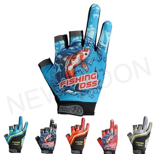 Guantes de Pesca Personalizados sin Dedos con Protección Solar UPF 50+, Guantes de Pesca de Seda de Hielo de Medio Dedo para Exteriores - Product Image 3