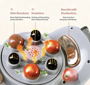 Appareil de massage abdominal Bian Shi entièrement automatique, ceinture de massage électrique chauffante pour soulager la constipation, les ballonnements et la relaxation musculaire - Product Image 2
