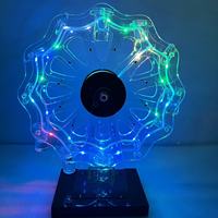 Support de Verres à Shot LED Rotatif en Forme de Grande Roue, Présentoir à Vin en Acrylique, Présentoir Lumineux pour Bouteilles de Boîte de Nuit, Personnalisable pour Fêtes