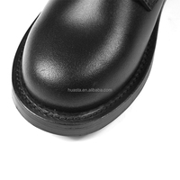 Bottes tactiques noires en cuir véritable Bottes tactiques de jungle Bottes de combat pour hommes
