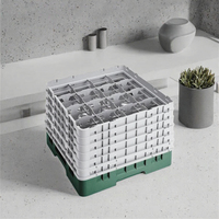 Panier de rangement pré-assemblé en plastique PP moderne, robuste et durable, 36D3, pour lave-vaisselle, pour tasses, couteaux, fourchettes, bols, gobelets et bouteilles de vin