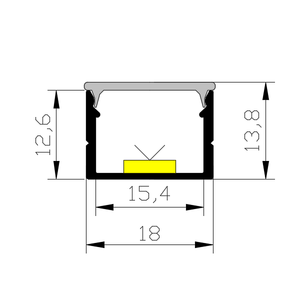 Starlight 6063 T5 hợp kim đùn nhôm Led hồ sơ led <span class=keywords><strong>t</strong></span>ùy chỉnh nhôm ép đùn hồ sơ ống nhà ở - Product Image 4