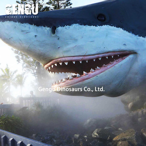 Chất Lượng Cao Trong Nhà Trong Nhà Công Viên Nước Trang Trí Thép Cá Mập Mô Hình Mô Phỏng - Product Image 6