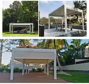 מזג אוויר עמיד ממוחזר עץ פלסטיק <span class=keywords><strong>Composite</strong></span> חיצוני מרפסת ידידותית לסביבה WPC בחוץ פרגולה - Product Image 6