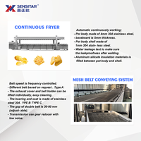 Ligne de friture automatique à haute productivité, machine à frire industrielle pour nuggets de poulet, hamburgers et frites, pour utilisation en usine