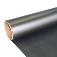 Film de protection de voiture en vinyle PVC ultra mat gris foncé COOL SUN, anti-rayures, effet de changement de couleur