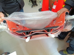 Medical Emergency Orange Folding <b>Stretcher</b> ABS/aluminum <b>Carpet</b> Basket with Glow-in-the-Dark 160kg Capacity - Product Image 5