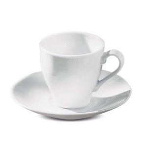 Set di 6 Tazze da Caffè in Ceramica AD Trend con Piattino Bianco - Product Image 1