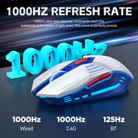 Souris de jeu T-WOLF X7 Tri-mode 6D légère, rechargeable, avec capteur PAW3212, pour l'e-sport, accessoires pour ordinateur portable et ordinateur de jeu