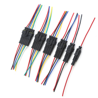 Connecteur étanche 1 ou 6 broches HID, mâle et femelle, pour câble de voiture