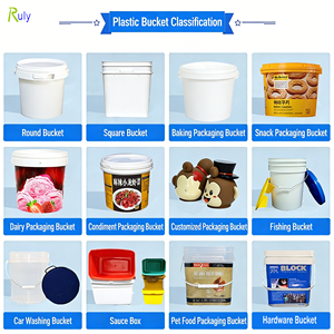 Direkt vom Hersteller: Transparente Kunststoff-Eimer, 1l – 5l, lebensmittelecht, mit Griffen und Deckeln, anpassbare Farben und Logodruck - Product Image 5