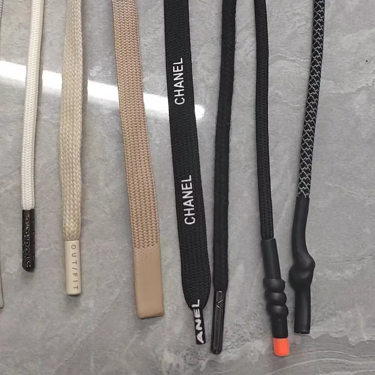 cords 100% polyester custom printing logo round black braided drawstring cord drawcord for garment