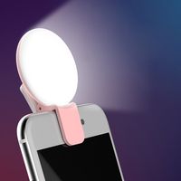 Caméra Téléphone Universel En Gros USB 9 led lampe Perles 3 Modes Tik Tok Clip Selfie Anneau Lumière Mini Selfie Anneau Lumière