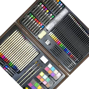 Daubigny Unique Kids Painting Kit With Logo Wood Cased Box Soft Poplar Coloured Pencil Set For Student Coloring//