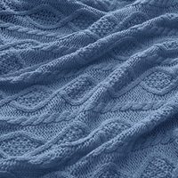 Soft Cosy Decorative Cable Knit Überwurf decke und Kissen Set Überwurf decke Set Gestrickte Überwurf decke Kissen bezüge