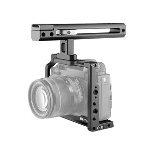 FUJIFILM XT2/XT3用ハンドル付き高品質PULUZビデオカメラケージ映画製作リグ