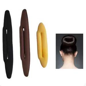 High quality Hair Hair Bun Maker Foam Sponge Easy Buns Shaper Strong Flexible Reusable Bun Curler Maker Ring Twist Tool