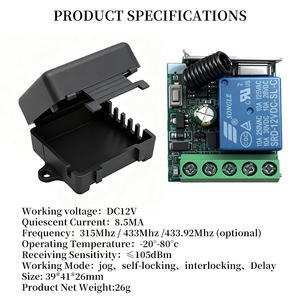 Interruptor de Control Remoto Inalámbrico Devans DC 12V, Receptor de un Solo Canal, Protección IP65, Alcance de 100m, 5 Años de Garantía, Éxito de Ventas Transfronterizo - Product Image 2
