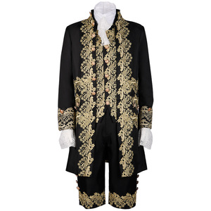 Nouvelle tenue d'Halloween pour homme, costume de roi ou de prince médiéval victorien vintage, veste, gilet, manteau, tenue de scène, de théâtre ou de cosplay - Product Image 4