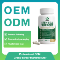 Capsules de soutien aux cellules souches, Complément alimentaire végétarien pour la santé cellulaire, Formule personnalisée OEM ODM, Fabrication directe en usine