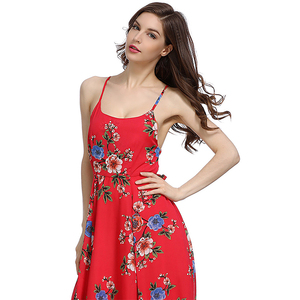 Été nouvelle station balnéaire ceinture en mousseline de soie dos nu robe boho mia plage robe - Product Image 2