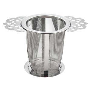 Creative 304 Stainless Steel Food Grade Fine Mesh <b>Infuser</b> Strainer With Flower Handle Portable Basket for Loose <b>Tea</b> - Product Image 1
