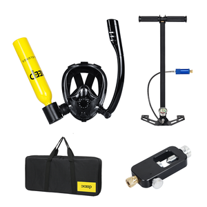 Mini máscara de aluminio portátil Inean, máscara facial completa de alta presión de 0,5 l para buceo profundo, cilindro de oxígeno de aire de buceo de 5-10 minutos - Product Image 2