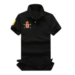T-shirt <span class=keywords><strong>Paul</strong></span> Top pour Polo XL, tissu tricoté anti-rides surdimensionné, manches courtes, design brodé 3D, uni - Product Image 4