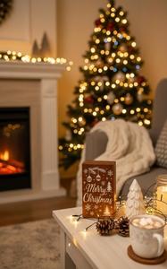 Urna Funeraria de Primera Calidad con Diseño Navideño Impreso, Urna para Cremación en Venta por Exportadores - Product Image 3