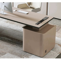 Bureau de direction de luxe pour la maison, mobilier de bureau, table de patron, design exécutif, bureau d'angle moderne pour ordinateur, bureau de direction, bureau de PDG