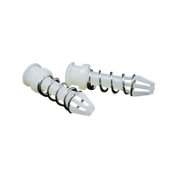Rivets à ressort pour dissipateur de chaleur HSR-9-4, Nylon 66, fixation par enfuitement, rivets pour dissipateur de chaleur en nylon avec ressort en acier pour montage sur circuit imprimé