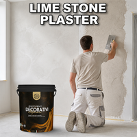 Revestimiento de Pared de Yeso de Cal Natural VALIDEA, Pintura de Cal Transpirable con Bajo Contenido de COV, Efecto Piedra para Interiores y Exteriores